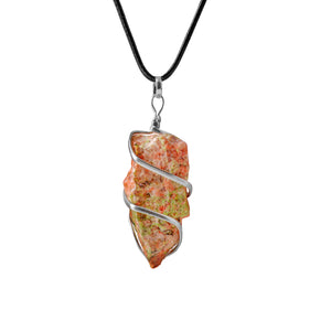 Unakite Crystal Necklace