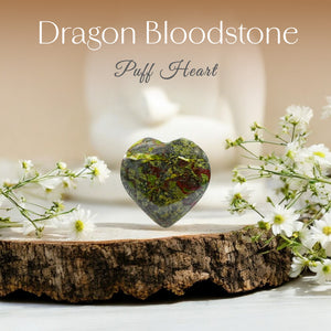 Dragon Bloodstone Puff Heart