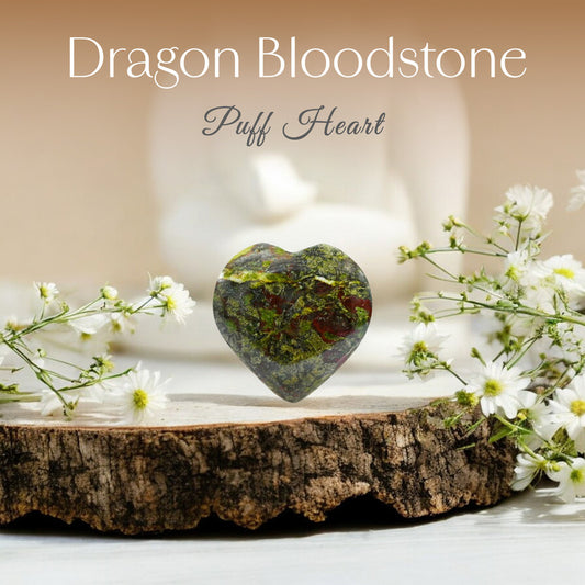 Dragon Bloodstone Puff Heart
