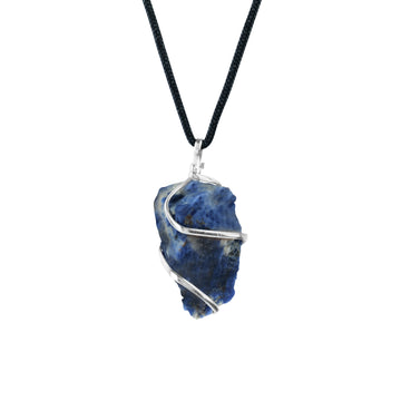 Sodalite Clarity Pendant - Mindful Insight Necklace