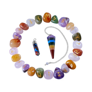 Seven Chakra Runes Set