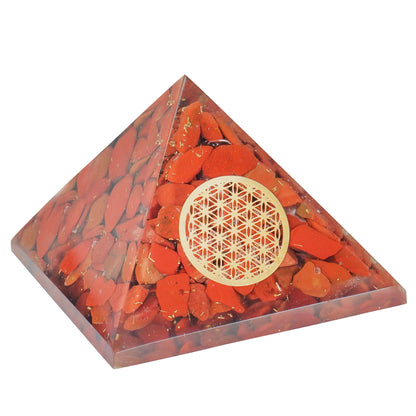 Red Jasper Orgone Pyramid