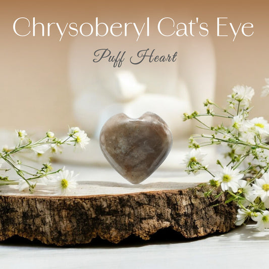 Chrysoberyl Cat’s Eye Puff Heart