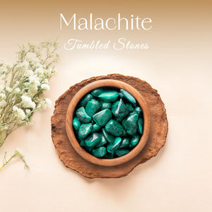 1lb Malachite Tumbled Stone