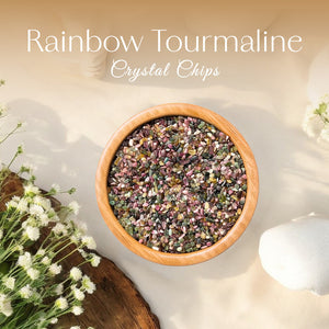 Rainbow Tourmaline Crystal Chips