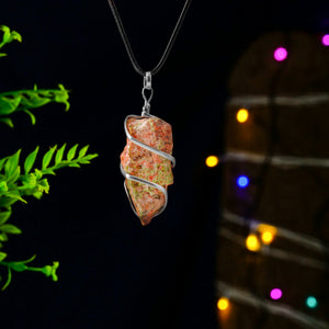 Unakite Crystal Necklace