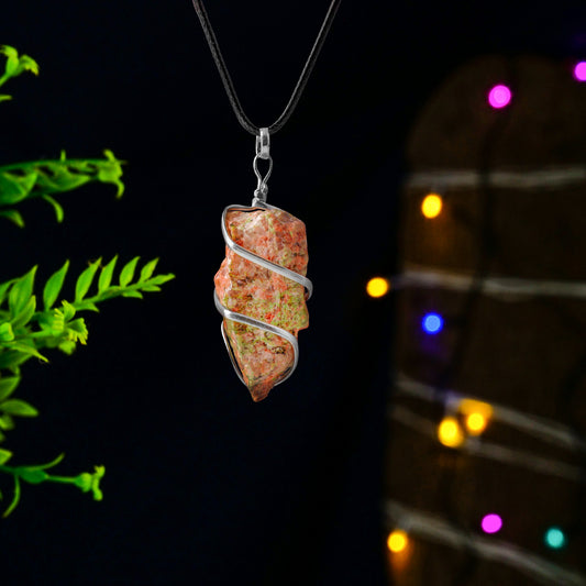 Unakite Crystal Necklace