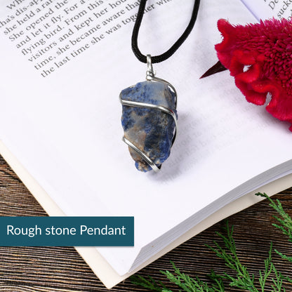 Sodalite Crystal Pendant