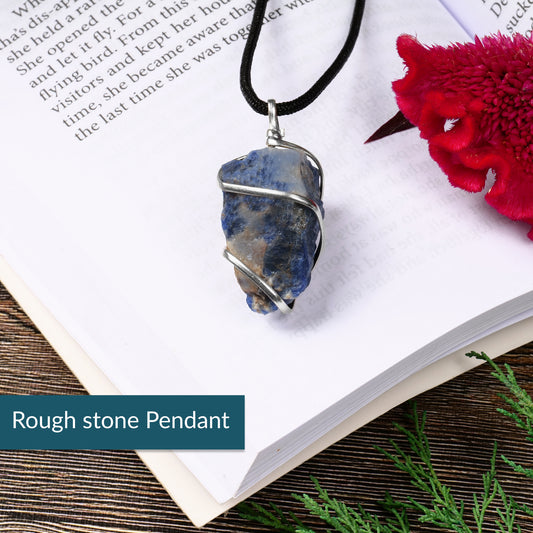 Sodalite Crystal Pendant