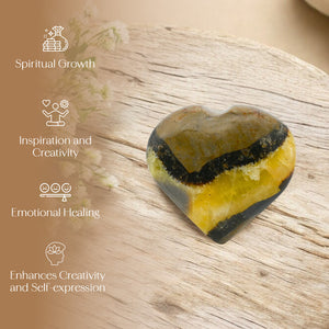 Septarian Puff Heart