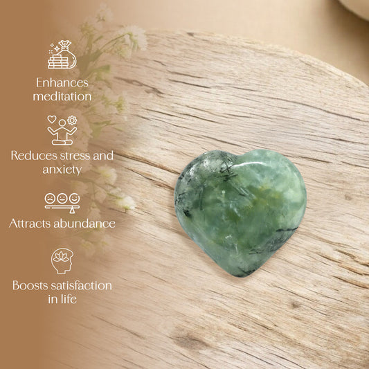 Prehnite Puff Heart