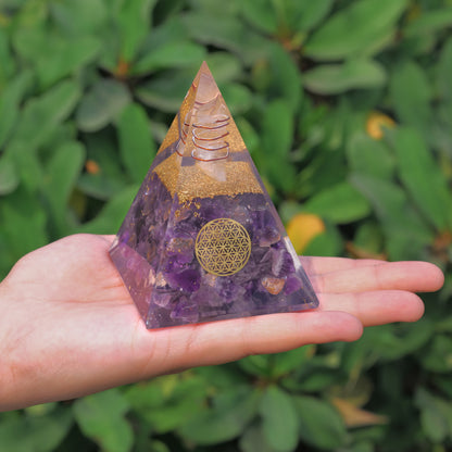 Amethyst Orgonite Pyramid