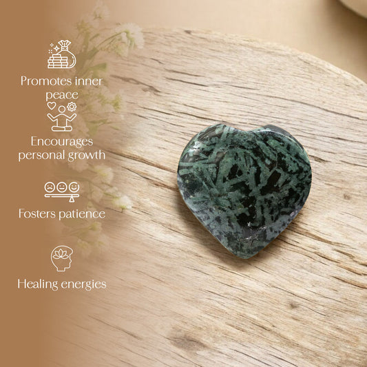 Flower Stone Puff Heart