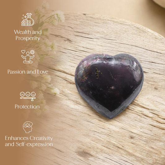 Ruby Heart Puff Heart