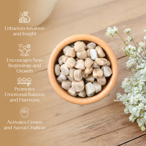 1lb Multi Moonstone Tumbled Stone