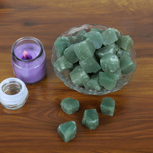 Green Aventurine Raw Stone ( 1 lb Pack)