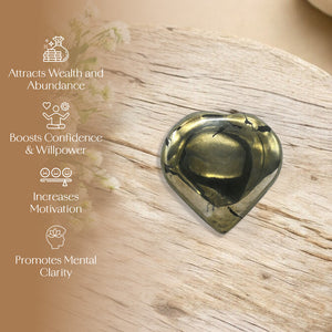 Pyrite Puff Heart