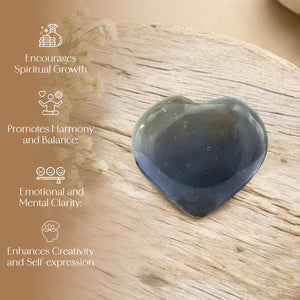 Dendrite Agate Puff Heart