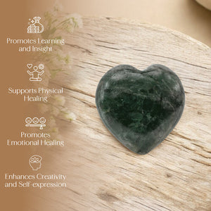 Chrome Diopside Puff Heart