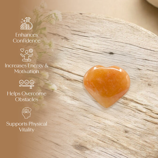 Red Aventurine Puff Heart