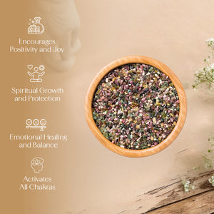 Rainbow Tourmaline Crystal Chips