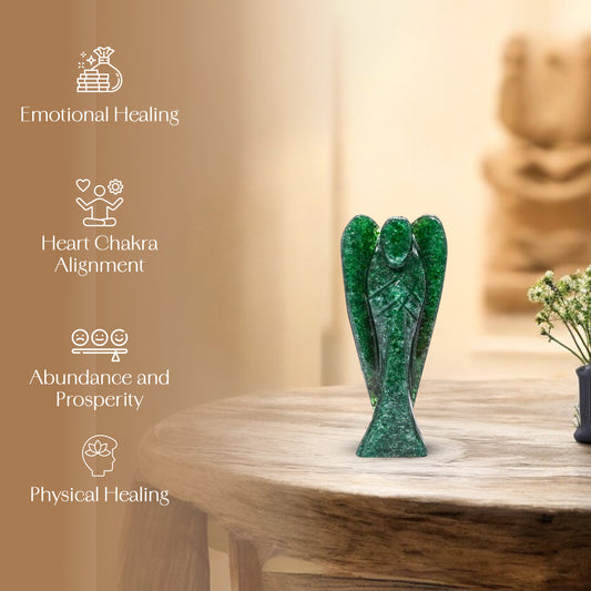 Green Aventurine Guardian Angel