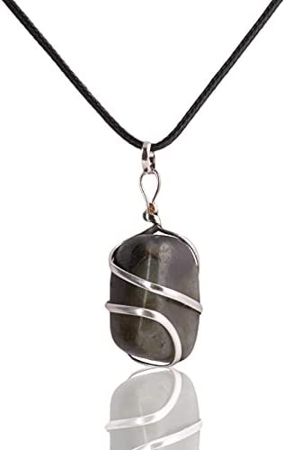 Labradorite Healing Crystal Pendant Gemstones Jewelry for Men & Women