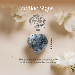 Dendrite Opal Puff Heart