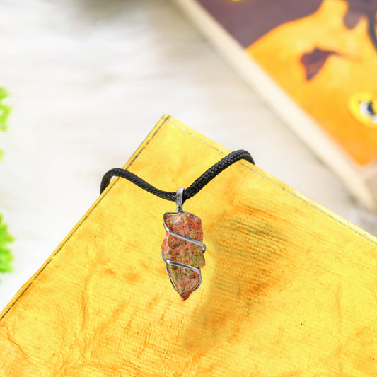 Unakite Crystal Necklace