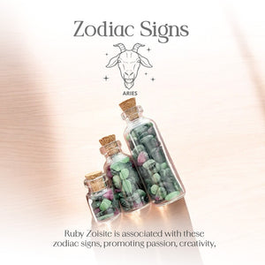 Ruby Zoisite Crystal Chips
