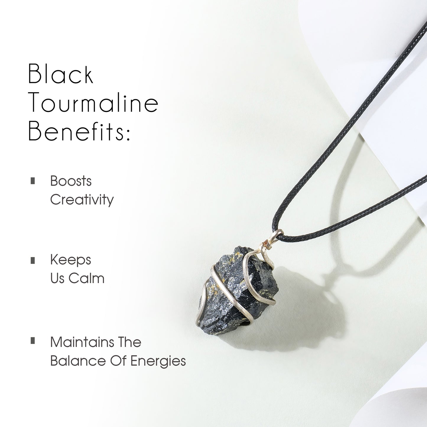 Black Tourmaline Protective Amulet