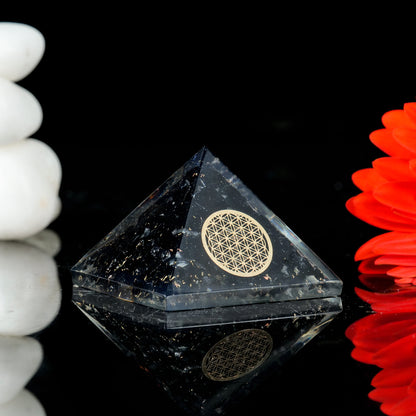 Black Tourmaline Orgone Pyramid