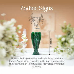 Green Aventurine Guardian Angel