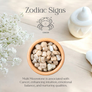 1lb Multi Moonstone Tumbled Stone