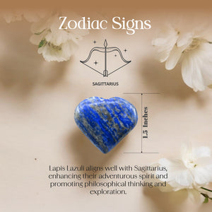 Lapis Lazuli Puff Heart
