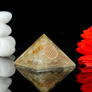 Citrine Orgonite Pyramid