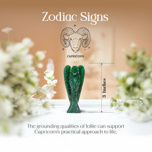 Iolite Guardian Crystal Angel