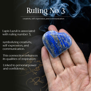 Lapis Lazuli Puff Heart