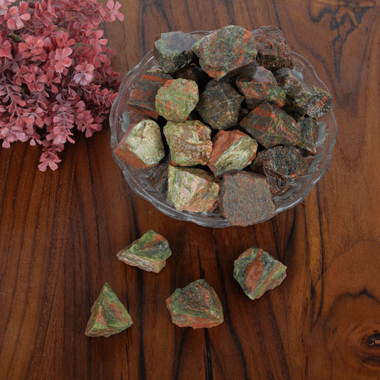 Unakite Raw Stone