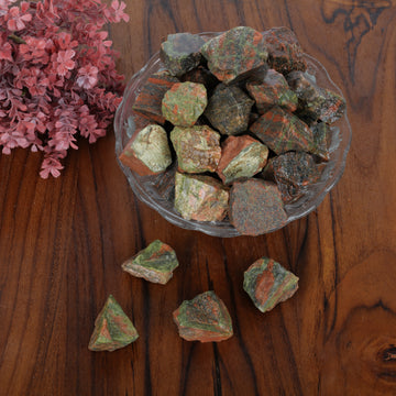 Unakite Raw Gemstone Reiki Crystals 1/2 lb