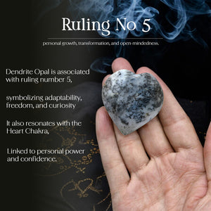 Dendrite Opal Puff Heart