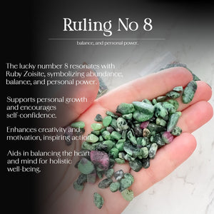 Ruby Zoisite Crystal Chips