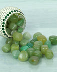 Green Jade Tumbled Stone Bulk 1/2 lb