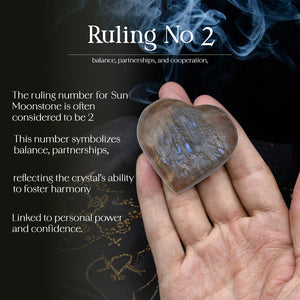 Sun Moonstone Puff Heart