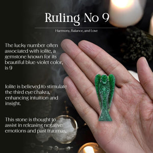 Iolite Guardian Crystal Angel