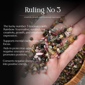 Rainbow Tourmaline Crystal Chips