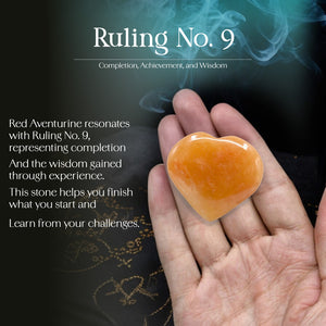 Red Aventurine Puff Heart