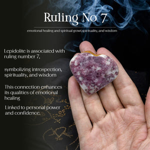 Lepidolite Puff Heart