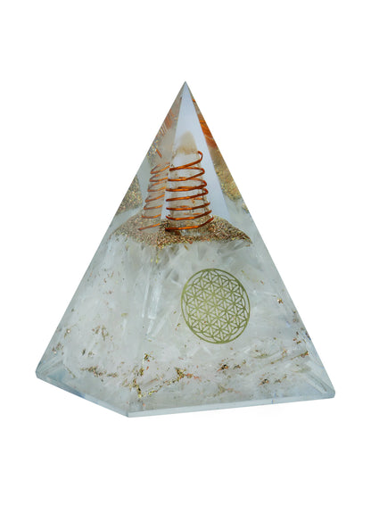 Selenite Orgonite Pyramid