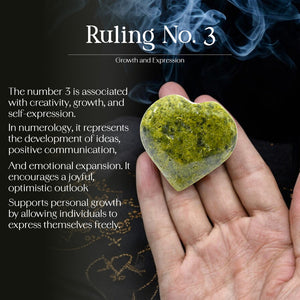 Green Aventurine in Matrix Puff Heart